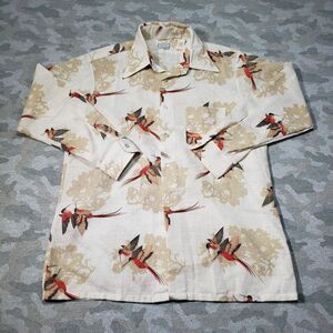 Vintage‎ Palladium Shirt Mens Large 16-16 1/2 Brown Tan Long Sleeve Button Up...